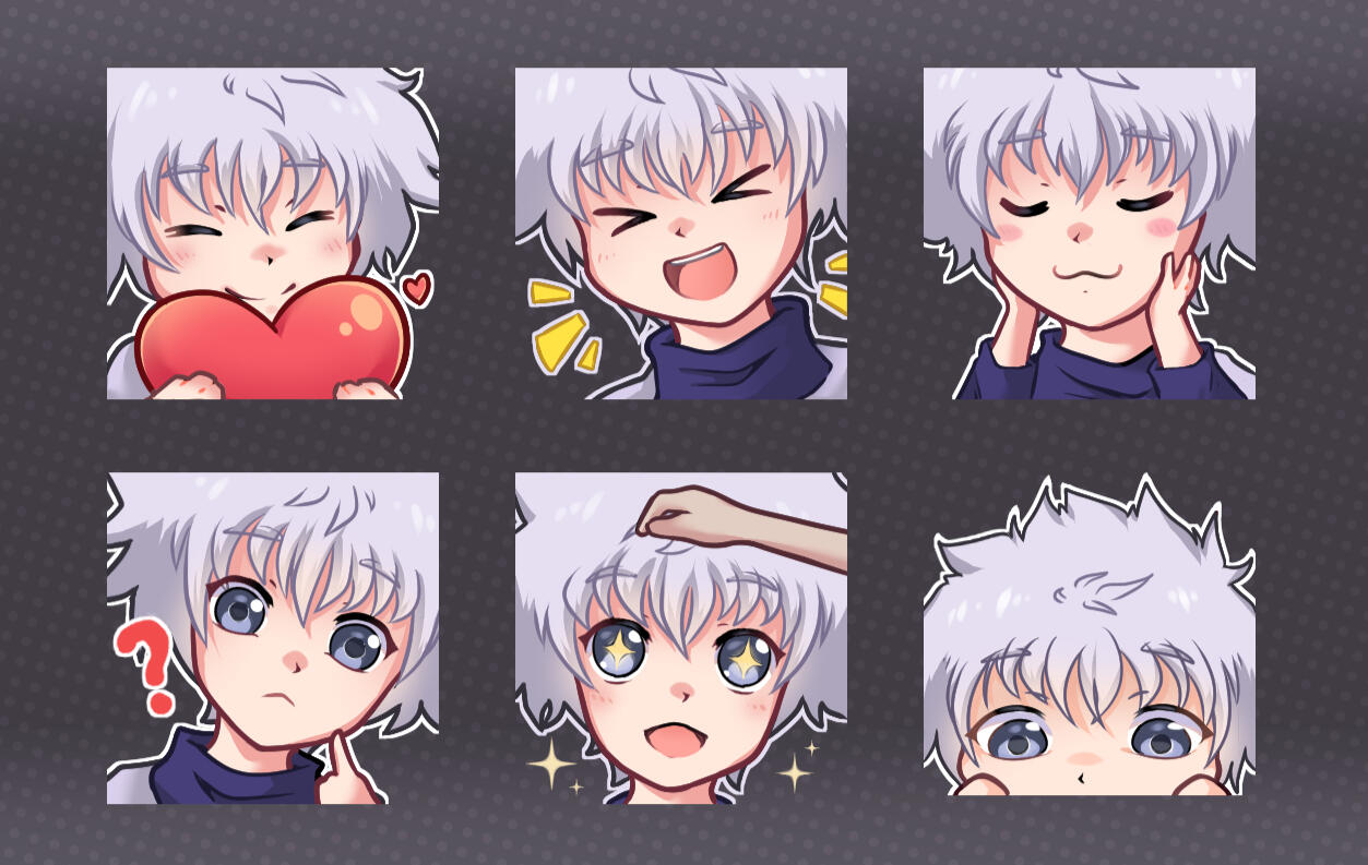 Set of 6 emotes