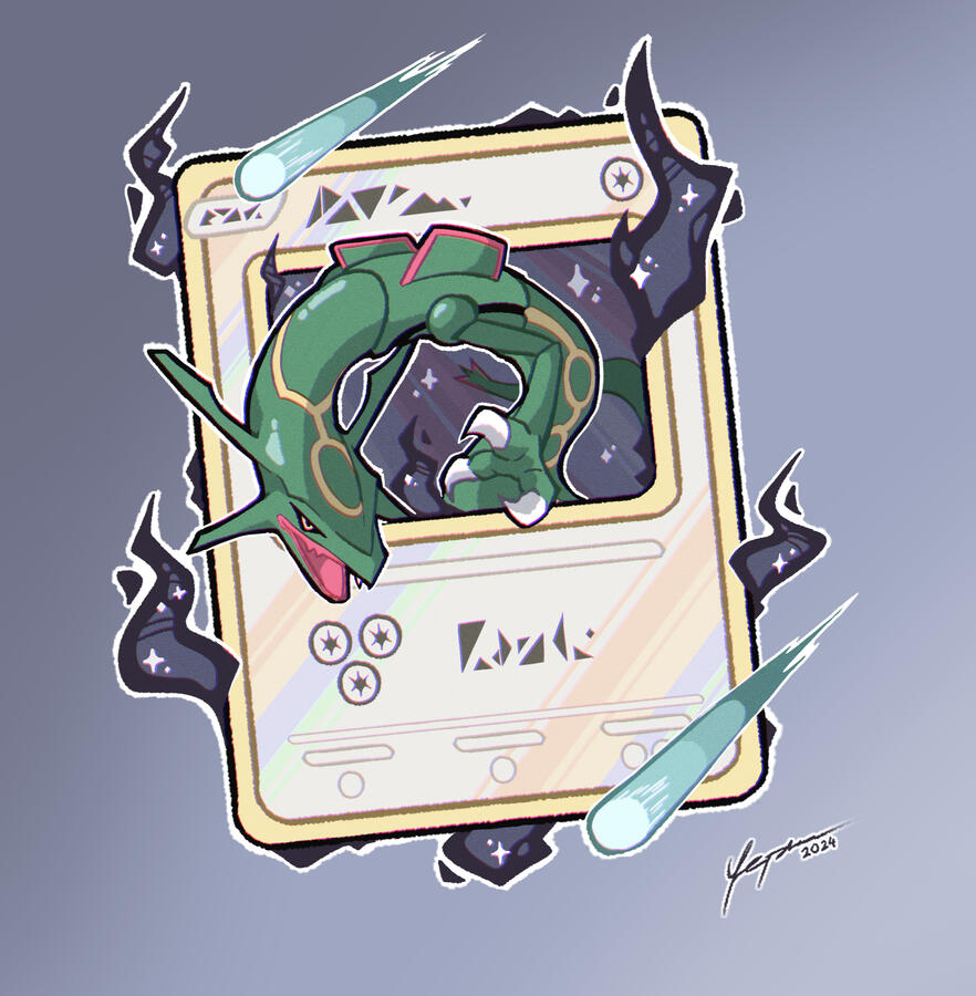 Rayquaza card poster