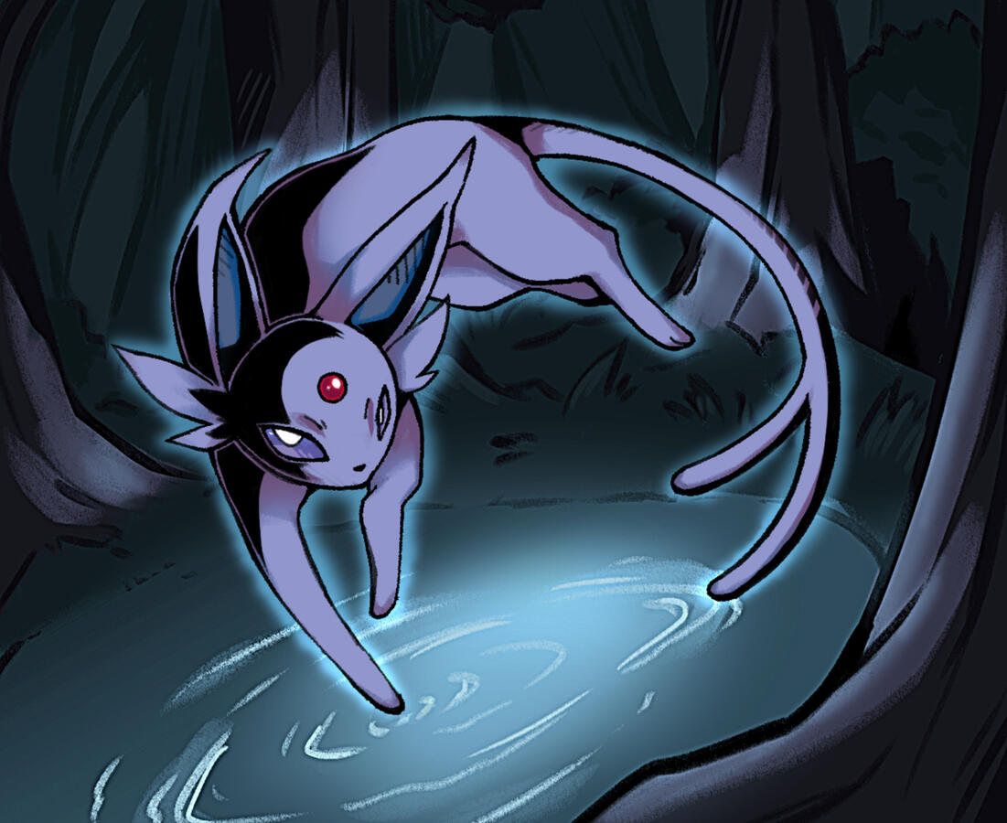 Cel shaded w/ simple background