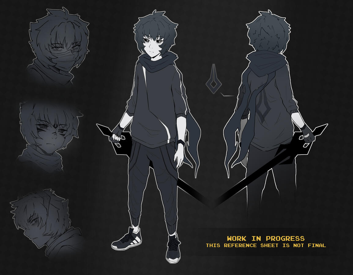 Reference sheet of my character